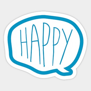 Happy Sticker